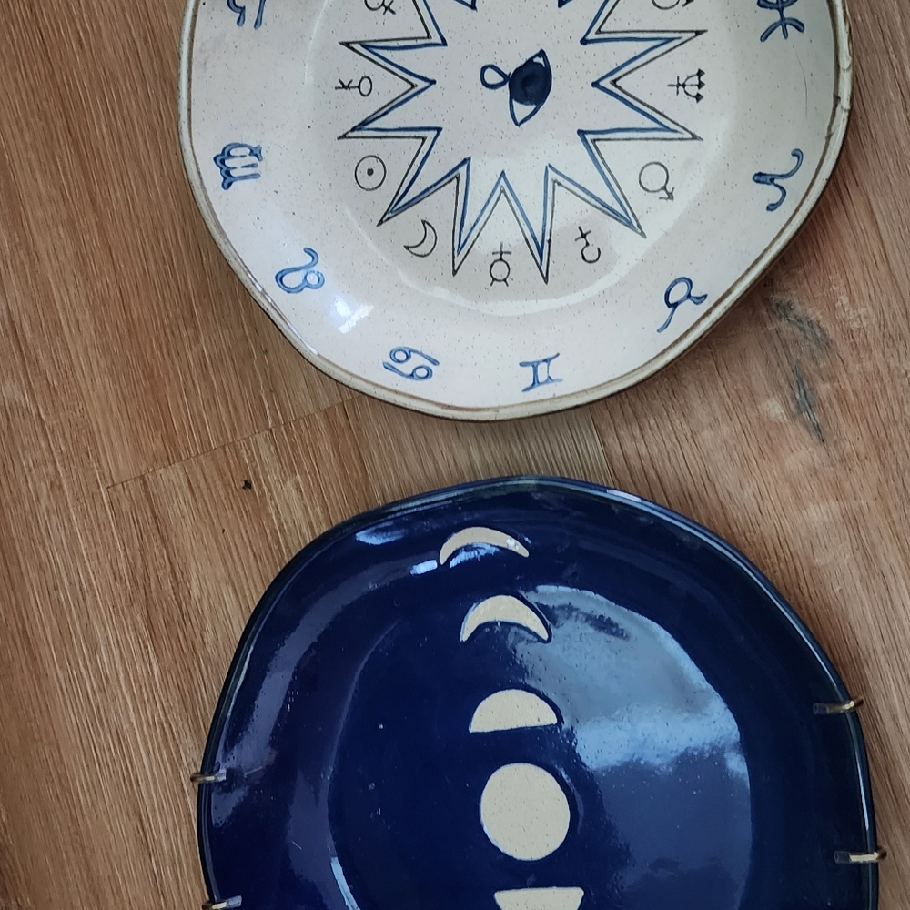 Urban outfitters zodiac and moon phase plate.